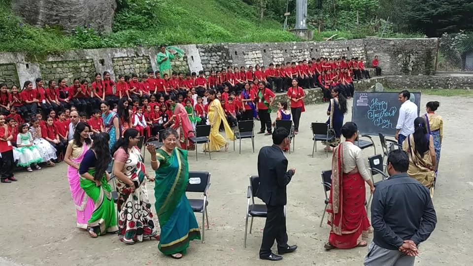 ‘‘Teacher’s Day celebration in LMS Dunkhra with regard and companionship of Mrs Lalita Kanwar”